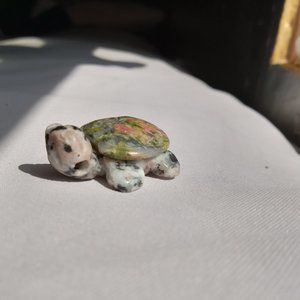 Little stone turtle charm